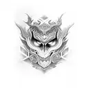 kishin asura eyes full sleeve tattoo design idea