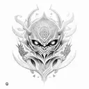 kishin asura eyes full sleeve tattoo design idea