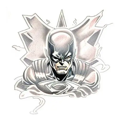 DC and Marvel comic book villains left sleeve tattoo design idea