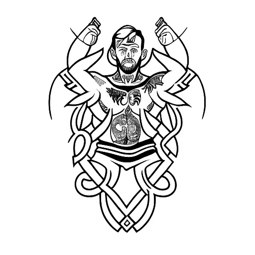 mcgregor back tattoo tattoo design idea