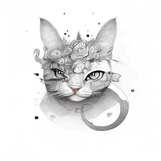 Maybe she's just pieces of me you've never seen well tattoo design idea