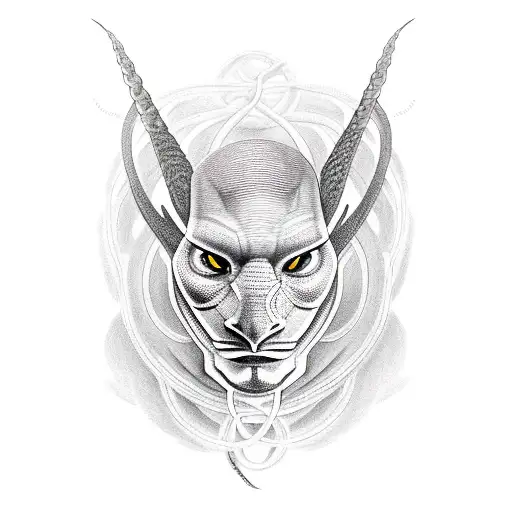 coiled up black mamba tattoo design idea