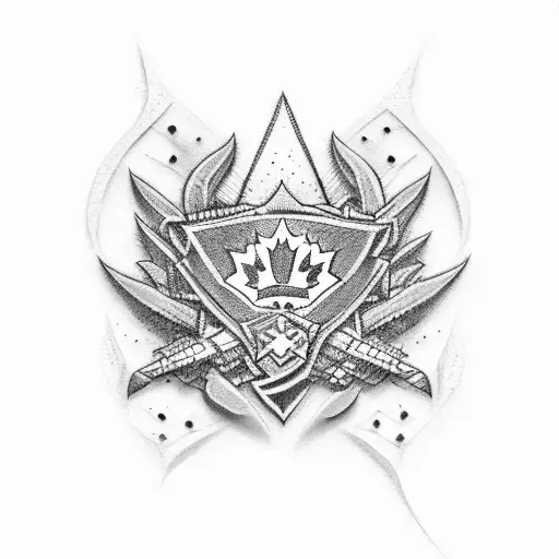 geek Canada Brazil  tattoo design idea