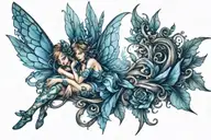 Fairy tattoo design idea