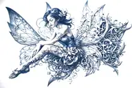 Fairy tattoo design idea