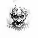 freddy krueger  tattoo design idea