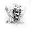freddy krueger  tattoo design idea