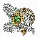 Celtic symbols  tattoo design idea