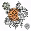 Celtic symbols  tattoo design idea