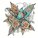 electric and electronic  tattoo design idea