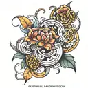 electric and electronic  tattoo design idea