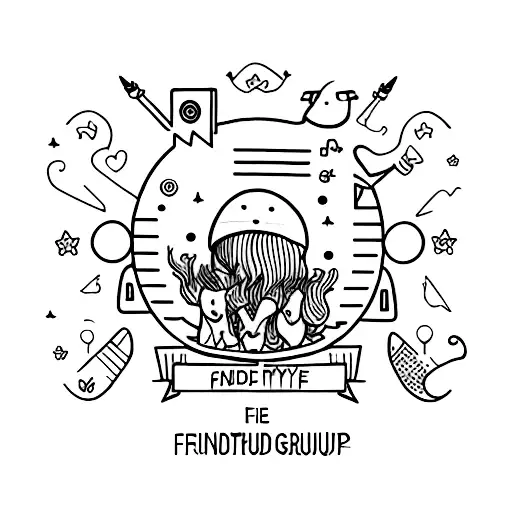 Friend Group Forever tattoo design idea