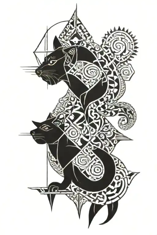 persian culture tattoo design idea
