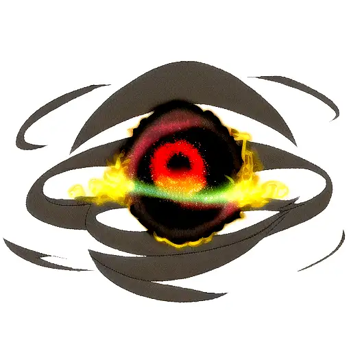 black hole and a supernova  tattoo design idea