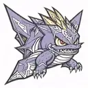 gengar staraptor greninja Pokémon gengar tattoo tattoo design idea