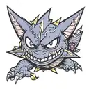gengar staraptor greninja Pokémon gengar tattoo tattoo design idea