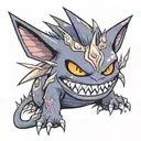 gengar staraptor greninja Pokémon gengar tattoo tattoo design idea