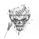 mafia elegant gangster tattoo design idea