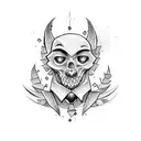 mafia elegant gangster tattoo design idea