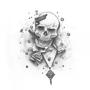 mafia elegant gangster tattoo design idea