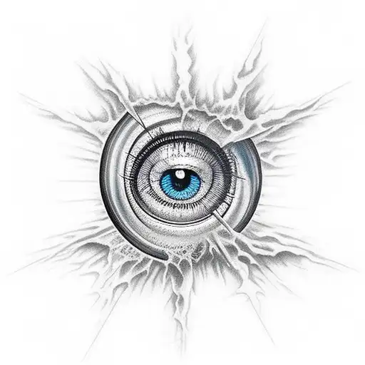 Evil Eye tattoo design idea