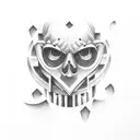 waffles for life tattoo design idea