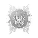 samurai dragon tattoo design idea