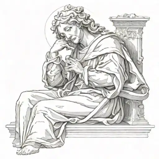 Michelangelo Mater Dolorosa tattoo design idea