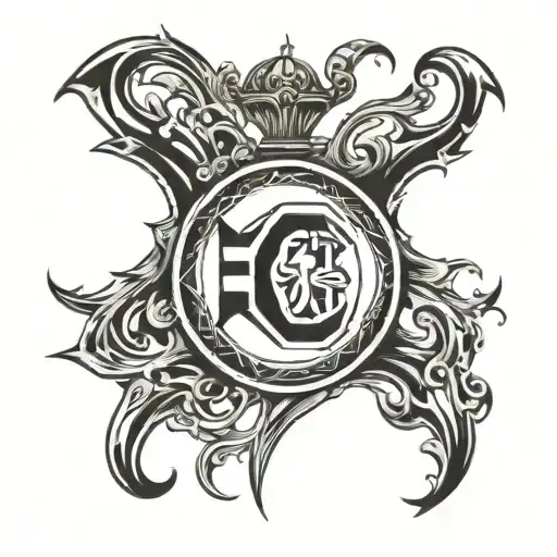 Incorporate a stylized soccer ball with the Corinthians logo in a blackwork style tattoo design idea