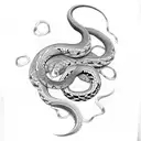 Twin Snakes Jutsy tattoo design idea