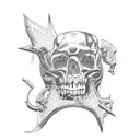 western with Barb wire tattoo design idea