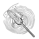 Badminton tattoo design idea