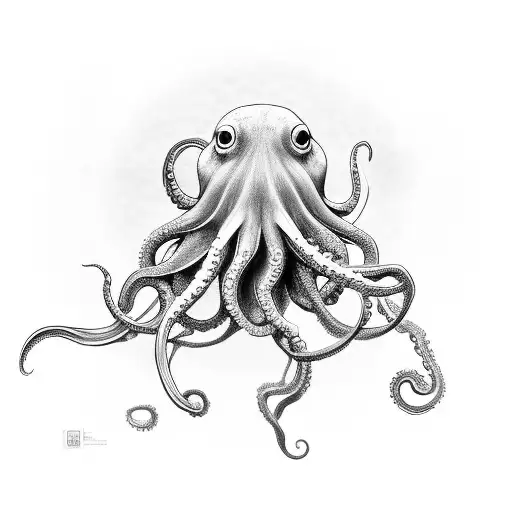 octopus garden in the shade tattoo design idea