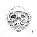 glass onion tattoo design idea