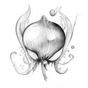 glass onion tattoo design idea