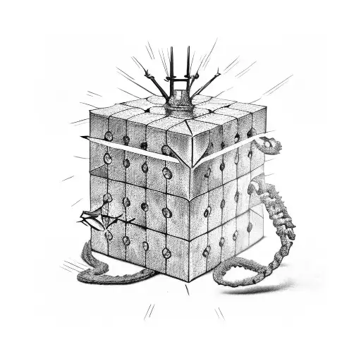 box Hellraiser tattoo design idea