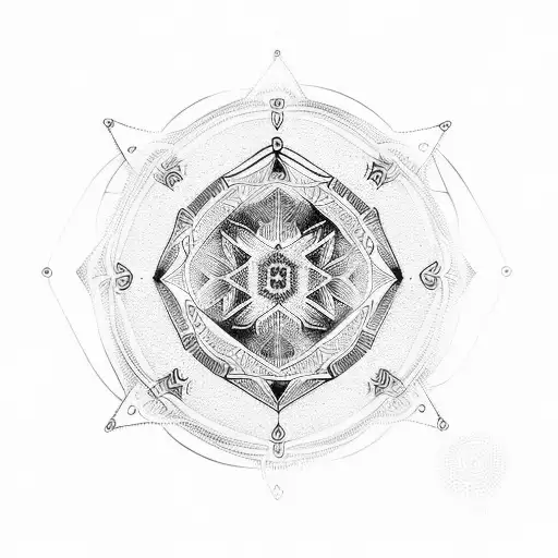 half sleeve geometric mandala tattoo  tattoo design idea