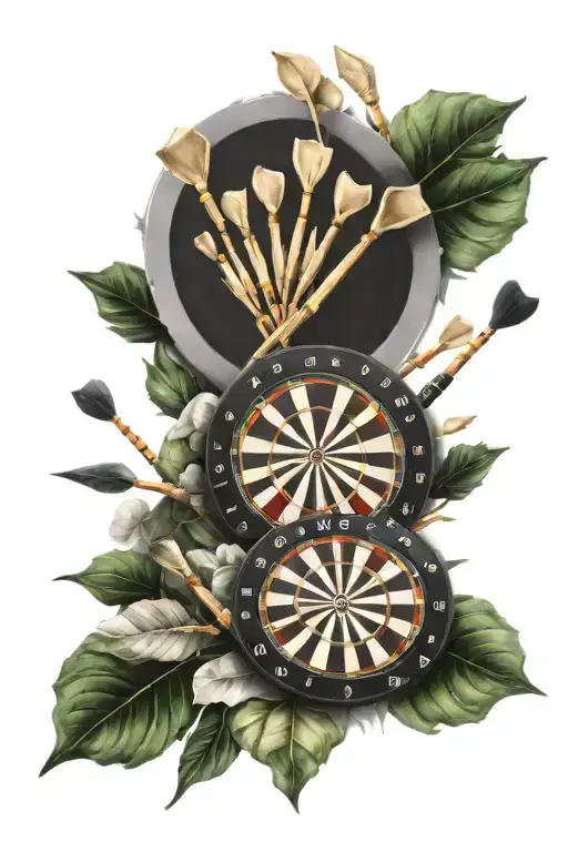 darts themed tattoo tattoo design idea
