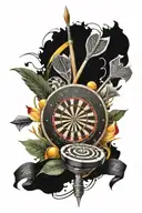 darts themed tattoo tattoo design idea