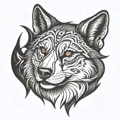 lobo tattoo design idea