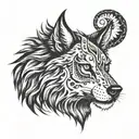 lobo tattoo design idea