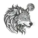 lobo tattoo design idea