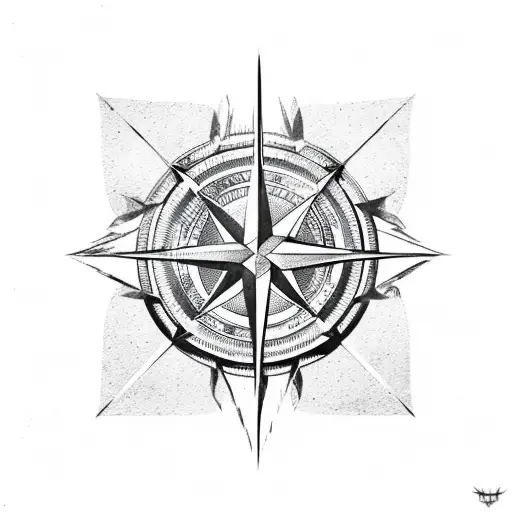 compass Attack on titan military crests tattoo design idea