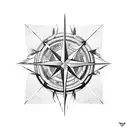 compass Attack on titan military crests tattoo design idea