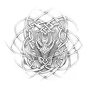 Celtic knot Celtic dragon tattoo design idea