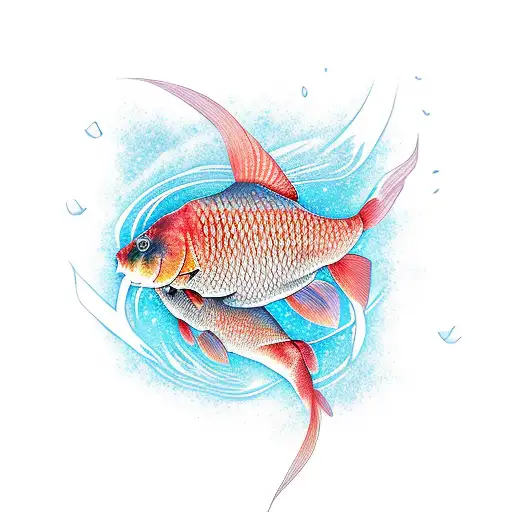 carp tattoo design idea