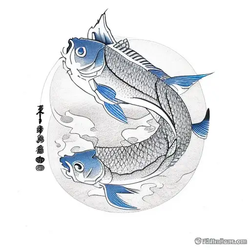 carp tattoo design idea