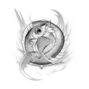 carp tattoo design idea