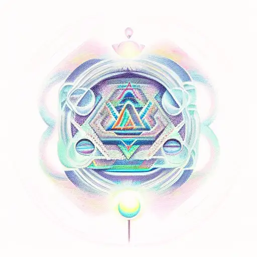 ayahuasca geometry tattoo design idea