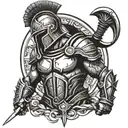 spartan warrior tattoo design idea
